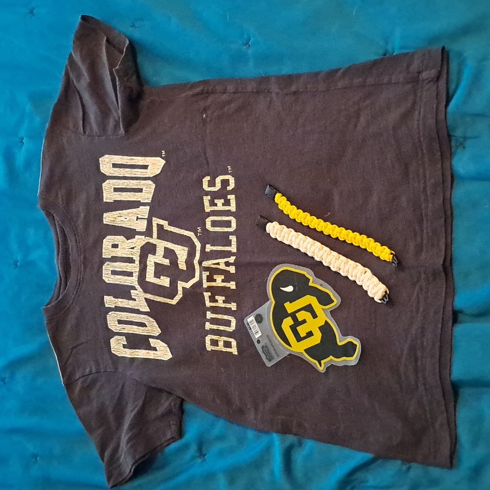 Campus Heritage Black Colorado Buffaloes  Tee with bonus fan swag!